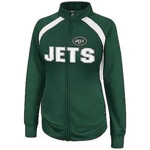 NFL NEW YORK JETS Counter II Jacket Full Zip Coat Green White Women Size XL 2XL